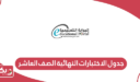 جدول الاختبارات النهائية الصف العاشر 2026 سلطنة عمان